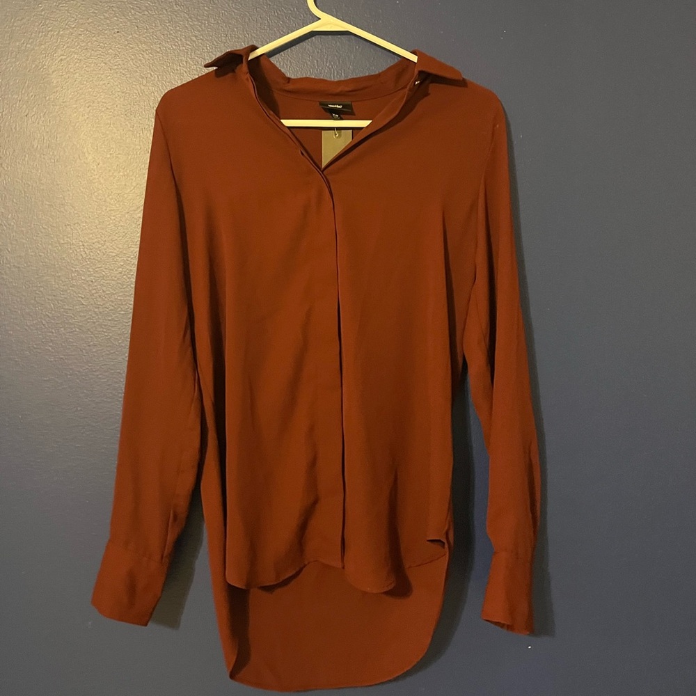 Mossimo Supply Co. Burgundy Blouse XS